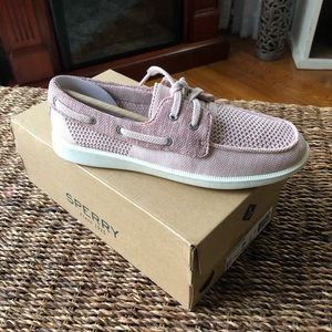 Women’s sperry oasis knit rose boat shoe pink 7